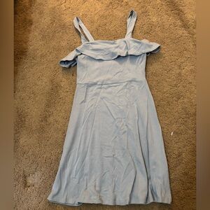 Forever 21 Light Blue One Shoulder Dress